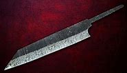 Hercules Hammered Damascus Steel Blank Blade Chef - Kitchen - Butcher Knife Hand Forged