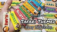 How I make safari themed keychain || Clay Keychain || DIY Souvenirs