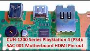 PlayStation 4 PS4 SAC-001 Motherboard HDMI Pin-out (CUH-1200 Series)