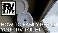 RV Toilet Repair how to fix your Thetford toilet.