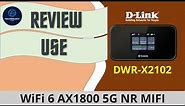 D-Link DWR X2102 Wifi 6 AX1800 5G MiFi Router : Unbox, Setup Mobile hotspot and use