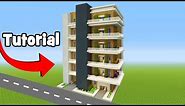 Minecraft Tutorial: How To Make A Modern Apartment Building "City Tutorial"