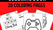 Technology Coloring Book- 20 Pages