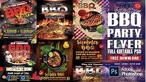 BBQ Party Flyer Template PSD|BBQ Template PSD Free