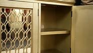 Jofran Isabella 86" Luxury Mirrored Modern Accent Storage Sideboard Bar Cabinet, White