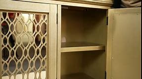 Jofran Isabella 86" Luxury Mirrored Modern Accent Storage Sideboard Bar Cabinet, White
