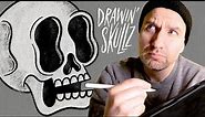 Draw a Cool Gritty Skull Design with Me in Adobe Fresco on the iPad