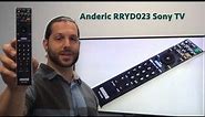 ANDERIC RRYD023 Sony TV Remote Control - www.ReplacementRemotes.com