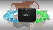 TRENDNet AC750 Wireless VDSL2/ADSL2+ Modem Router TEW-816DRM