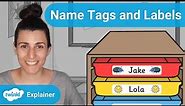 Organising Your Classroom With Labels