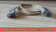 How to make DB9 Serial Male to Female RS-232 Cable