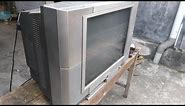 Restoration vintage Japanese convex screen television | Restore old broken Toshiba television