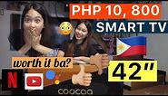 COOCAA 42” INCHES SMART TV UNBOXING AND REVIEW PHILIPPINES