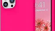 Telaso Compatible with iPhone 13 Pro Case, Liquid Silicone Soft Gel Rubber iPhone 13 Pro Phone Case Slim Fit Cover with Microfiber Lining Protective Phone Cases for iPhone 13 Pro 6.1 inch, Hot Pink