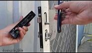 How to Replace / Change Security Door Lock - Without Key