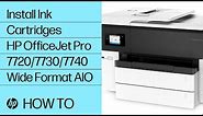 Installing Ink Cartridges | HP OfficeJet Pro 7720/7730/7740 Wide Format AIO Printer | HP Support