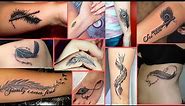 Meaningful Feather tattoo Ideas | Peacock Feather tattoos for Men and Women on Neck, Hand, Legs - FW