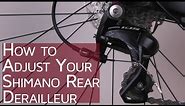 How to Adjust your Shimano Rear Derailleur | #CGT - Bike School