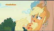 Applejack is angry on Fluttershy MLP (sound of silence)
