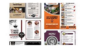 6  Free Food & Restaurant Menu Card Templates for MS Word