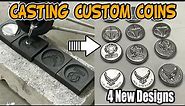 Casting Custom Coins From Graphite Molds - Simple Coin Casting
