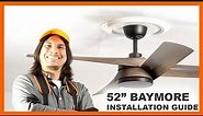 52" Baymore Ceiling Fan Installation Guide