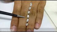 Marquise shape diamonds size comparison on hand