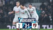 TOTTENHAM HOTSPUR 3-1 BOURNEMOUTH // PREMIER LEAGUE HIGHLIGHTS // NEW YEAR'S EVE WIN
