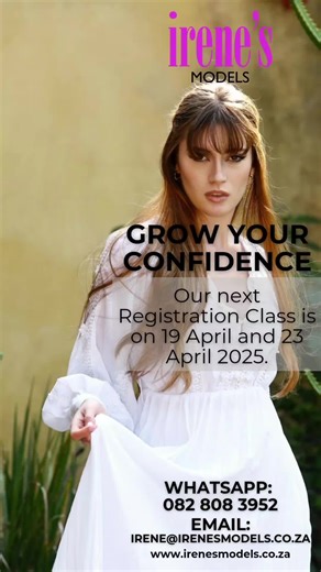 Are you a current or aspiring model? or would you like to build more confidence in yourself?💜 Our Introduction to Modelling and Self-Confidence Course will give you the necessary skills and will equip you with everything you need to know in the high fashion modelling and pageant industry. Become the best version of yourself and discover the true you. Book Now for your next registration class on Saturday, 19 April or 26 April, and Wednesday 23 April, in Pietermaritzburg. Email: irene@irenesmodel