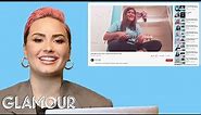 Demi Lovato Watches Fan Covers on YouTube and TikTok | Glamour