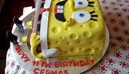 SpongeBob Square Pants Fondant Birthday Cake!