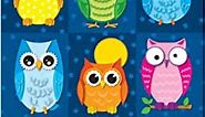 Carson Dellosa Education Colorful Owls (stickers) Multi, 1" x 1"