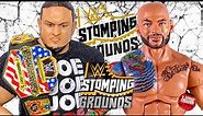RICOCHET VS SAMOA JOE WWE UNITED STATES CHAMPIONSHIP ACTION FIGURE MATCH! WWE STOMPING GROUNDS!