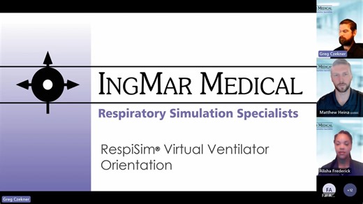 RespiSim Virtual Ventilator Orientation Session August 9am