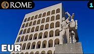 Rome guided tour ➧ EUR district (1) [4K Ultra HD]