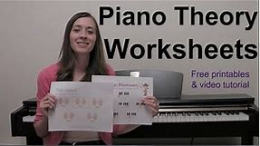 Piano Theory Worksheets