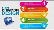 How to Steps Infographic Design in Adobe Photoshop - Infographic - Vertex Graphic