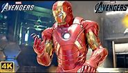 Mark 7 Iron Man Armor Gameplay - Marvel's Avengers Game (4K 60FPS)