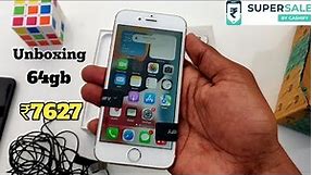 iPhone 6s 64gb। Unboxing। ₹7627🔥। Supersale। Cashify। refurbished mobile unboxing। iphone Best deal।