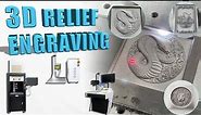 3D Dynamic Focus Fiber Laser Marking Machine | Laser Deep Engraving on Metal Brass Steel Relief