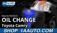 How to Perform Oil Change 11-17 Toyota Camry