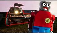 We Got Chased By a Haunted Ghost Harvester Through Lego City! - Brick Rigs Multiplayer Gameplay