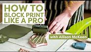 How to Block Print Like a Pro | Like a Pro | HGTV Handmade