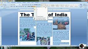 How To Create Newspaper in Ms Word