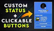 Get Custom Status And Clickable Buttons On Your Profile 2022 - [ PREMID TUTORIAL ] - Discord