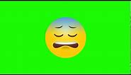crying emoji green screen