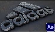 3D Logo With Realistic Texture Tutorial in After Effects | Element 3D Plugin Logo Animation