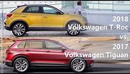 2018 Volkswagen T-Roc vs 2017 Volkswagen Tiguan (technical comparison)
