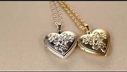Heart Locket Necklace Women Jewelry For Love Gift