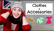 English Vocabulary: Clothes And Accessories